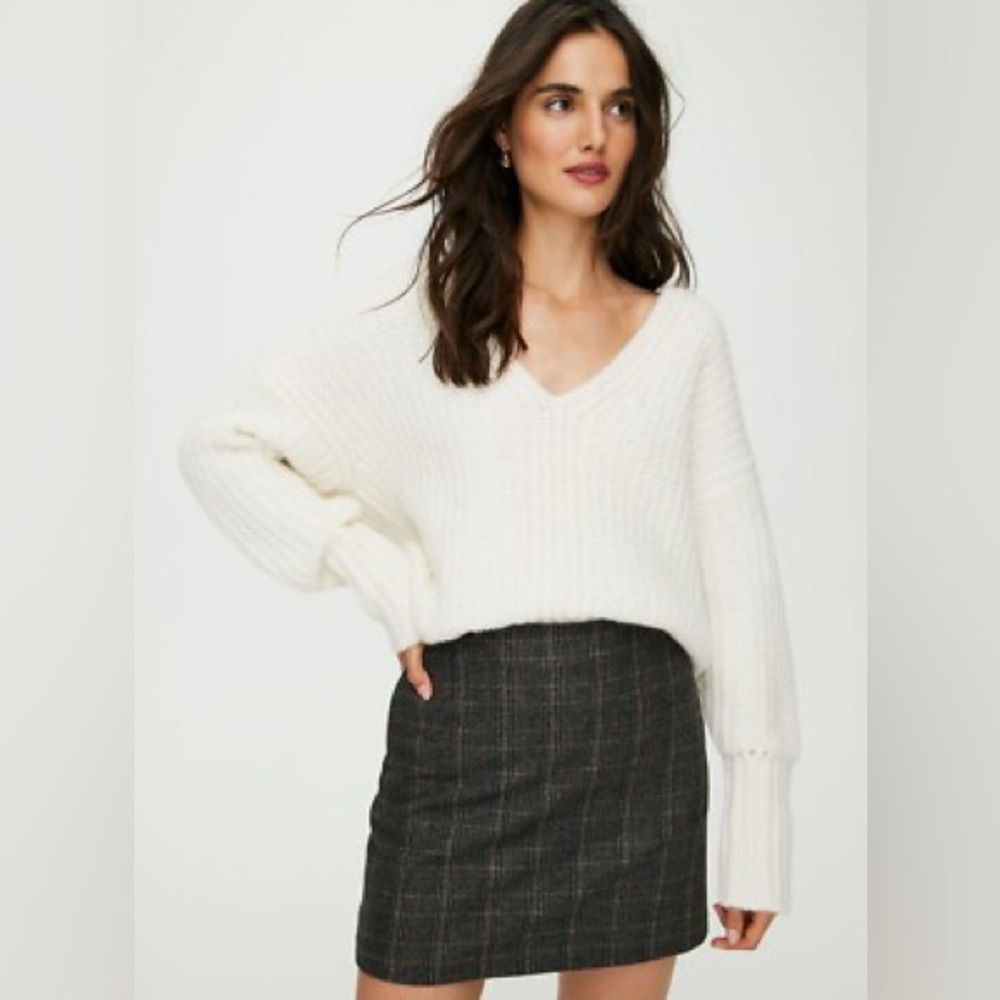 Aritzia Wilfred Renee Plaid Mini Skirt